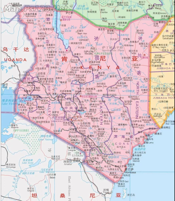 肯尼亚地图